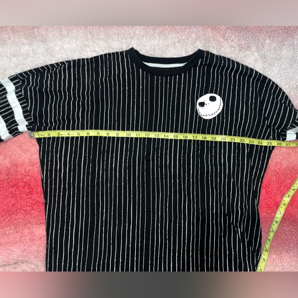 Nightmare Before Christmas Jack Skellington Halloween Town Baseball Tee - Picture 6 of 9